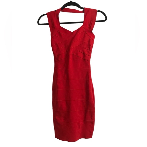 4/$25 Sale Women’s red bandage mini dress XS - Picture 1 of 6